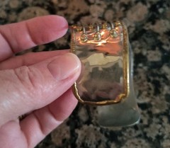 Elegant Vintage Artisan Cuff Bracelet in Mixed Metals Made In India