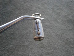 Southwestern Coffee Pot Vintage Puffed Silvertone Bracelet Charm Pendant 2.0g