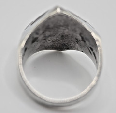 MUSEUM 1940s MEXICO CITY STERLING RING Victor Cortez VCD Modernist Tiger Eye 925