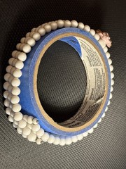Beaded Bracelet with Rose Charm (1950s-1970s) Collectible