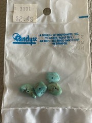 Vintage Package Of 4 small pieces of Turquoise Nuggets Unopend