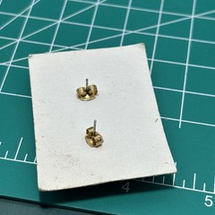 Red And Green Enamel Gold Tone Strawberry Post Earrings Very Good Condition