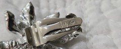 Vintage Judy Lee 3-pc Set, Silver Tone Leaf Blue Moonstone, Clip-Ons