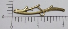 32093 4 Pc Brass Oxidized Branch Connector Jewelry Finding w/2 Holes SALE