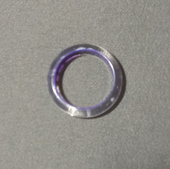 Vintage Hand Painted Lucite Resin Acrylic Ring – Size 7.5 – One of A Kind