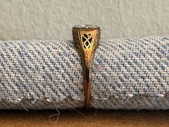Antique Victorian Diamond and Gold Engagement Ring