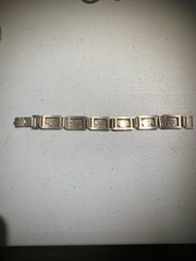 Vintage Silver Floral Panel Bracelet