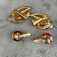 Vintage Clip On Earrings lot of 9 Every Day Wear