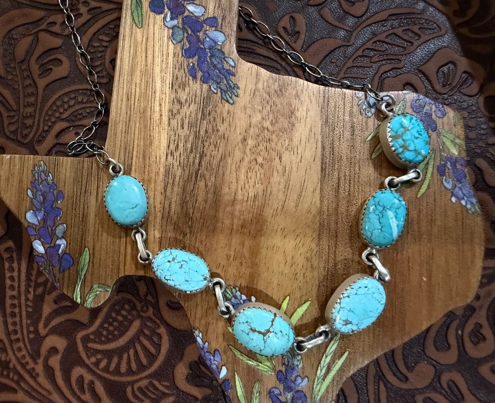 Vintage turquoise choker necklace