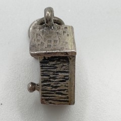 Vintage Sterling Silver Bird House Charm Brown County Silver Co .5 In