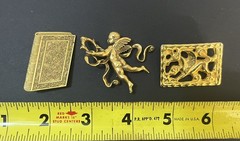 Vintage MMA PEM LOT Pin Brooch Cherub Pegasus Book 3Pc Signed Estate Jewelry