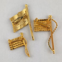Three Vintage American Flag Brooches Celebrate 250 Years Independence w/ Style