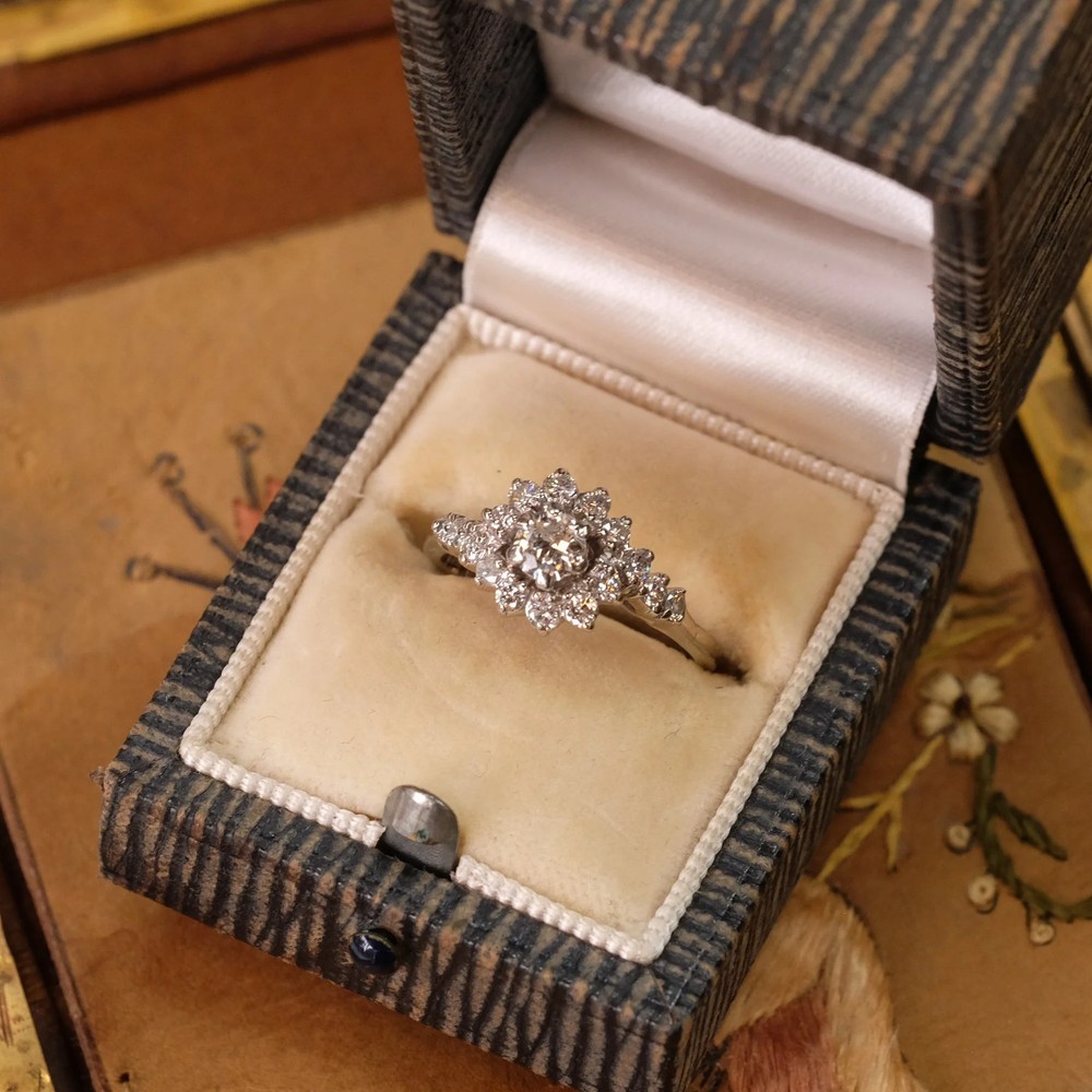 Vintage 14k Gold Diamond 0.78 ct Ring