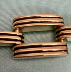 VINTAGE KENNETH JAY LANE SEGMENTED GOLD PLATED BRACELET