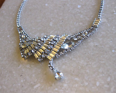 ASTRA BY Joseph Wiesner Asymmetric Necklace w/ Crystals in Varied Shapes