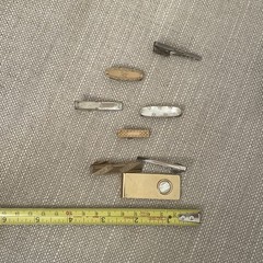 VTG Lot Of 8 Tie Clips Money Clip Hicock Marathon Mother Of Pearl Silver Gold