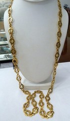 36″ LONG VINTAGE MMA USA SHM METROPOLITAN MUSEUM ART EGYPTIAN REVIVAL NECKLACE