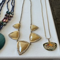 Estate Vintage Wearable Jewelry Lot Necklaces Bracelets rings Earrings Used