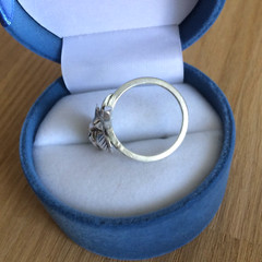 Vintage Silver Jewelry Ring Rose Shape Unmarked Made in Ukraine
