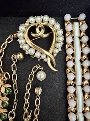 Vintage 100% CROWN TRIFARI Jewelry Lot Missing Stones Minor Repairs 38 Pieces