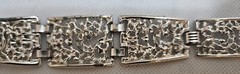 Vintage Sarah Coventry jewelry “Frozen Lace” Bracelet – Silver – VERY NICE!