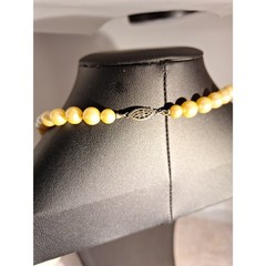 A Vintage Faux Pearl Necklace Grandmacore Elegant Champagne Regencycore Coquette