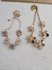 Estate Necklace Lot Rhinestone And Beaded Carol Lee Original Box EUC