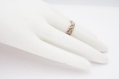 Vintage Mexico Sterling Silver 925 Ring Size 6.25 Braided