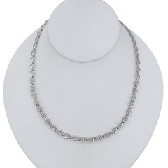 Vintage Sterling Silver 925 5.7mm Spiral Link Necklace 17″