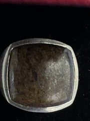 Vintage Signed Barse 925 Sterling silver Ring With Brow Stone Size 7