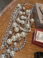 Vintage 8 Piece Avon Lot Earrings Pin Necklaces Faux Pearls Some New In Box