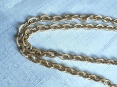 Vintage Gold Tone Chain Necklace 32 Inches. As Pictured -VM70