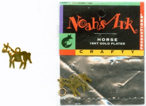 Noah’s Ark Horse Charm 18kt Gold Plated