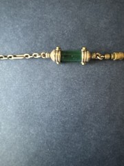 VINTAGE THOMAS MANN TECHNO ROMANTIC NECKLACE MIXED METALS SIGNED STEAMPUNK RARE