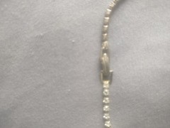 Vintage FABERGE Swirl Rhinestone Pendant Necklace in Box w/ORIGINAL Price Tag