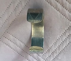 Vintage Native American Style Heart Arrow Cuff Bracelet Silver Tone Monogram A