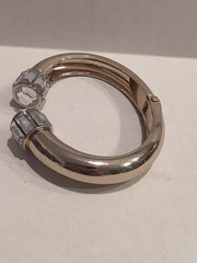 Vintage Bracelet Cuffs, Mix, Acrylic,Metal, 6 Pieces, Retro