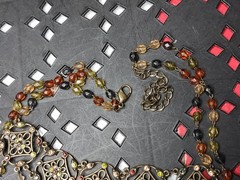 15 Inch Vintage Multicolor Necklace