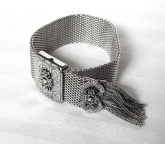 Edwardian Style Sliding Bracelet with Tassels