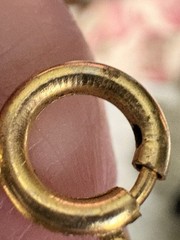 Vintage Lavender Rose Bracelet Yellow Gold Filled 7.25 Inches