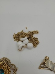 Collection of Nine Goldtone Metal Fashion Necklaces