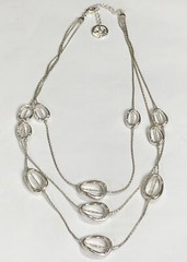 Trifari Multi-Chain Necklace Station Silver 16 in to 17.5 in Length – Vintage