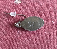 Vintage Italian 925 Sterling Silver Turquoise Dangle Earring Post-1968 Hallmark