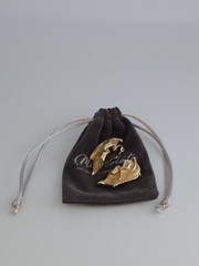 VINTAGE GOLD-PLATED TEXTURED POLISHED CLIMBER LEAF DESIGN CLIP-ON EARRINGS☆1.25