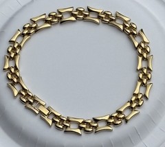 Vintage Erwin Pearl Designer Gold Tone Necklace Signed