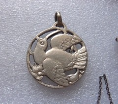 Vintage Sterling Bird Pendant Asian 24 g or Scrap