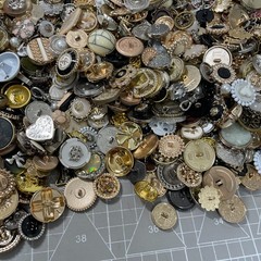 50pcs Estate Style Vintage Buttons Mixed Sizes Colors Scrapbooking Craft Use