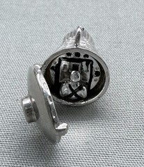 Vintage Sterling Silver Mercury Space Capsule Charm NASA Astronaut Opens 3D