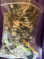 2 lbs Pound Unsorted Huge Lot Jewelry Vintage New Junk & Wear Resell Tangled