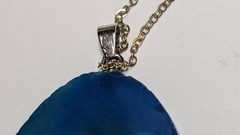 2 STONE GEMSTONE PENDANTS & STERLING SILVER 19″ NECKLACES AMETHYST & MORE